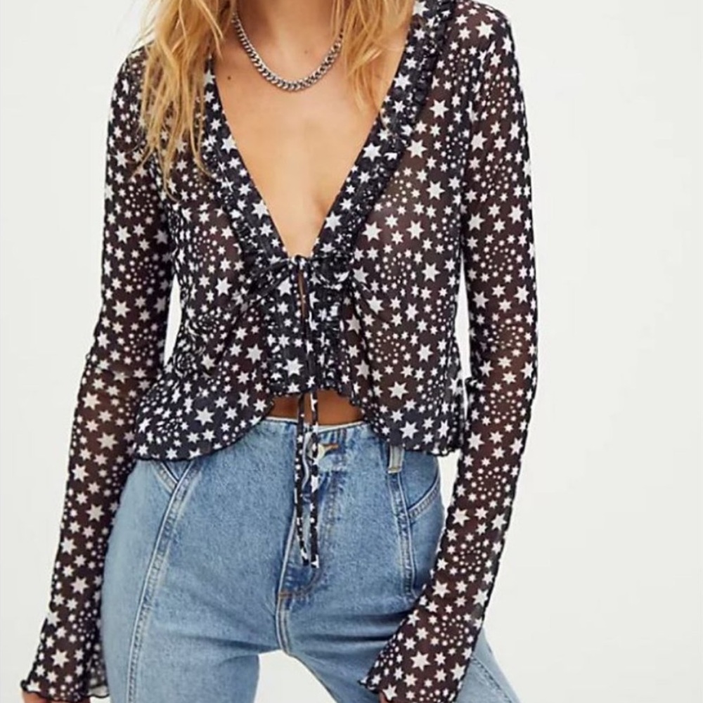 Free People Star Long Sleeve Top